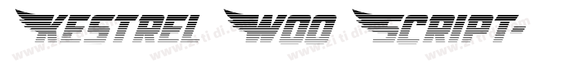 Kestrel W00 Script字体转换